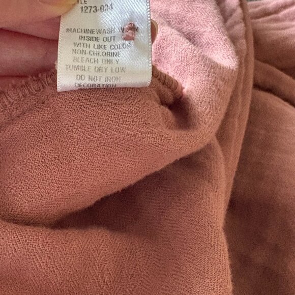 CP Shades Marella Double Cotton Gauze Button-up, Pecan M - Picture 9 of 9